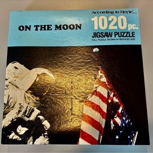 VINTAGE jigsaw PUZZLE  1989 According to Hoyle…On the Moon-1020 Pieces. Unused